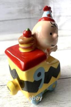 Figurine du train d'anniversaire de Westland Snoopy Charlie Brown