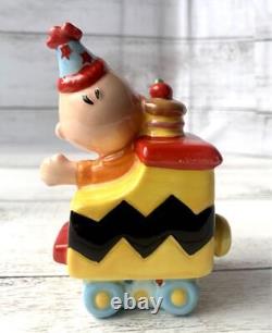 Figurine du train d'anniversaire de Westland Snoopy Charlie Brown