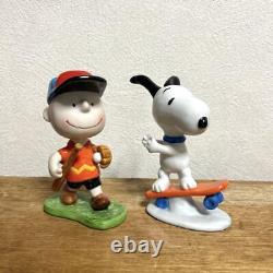 Figurine en céramique de Snoopy, Charlie Brown et Peanuts