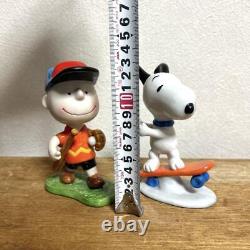 Figurine en céramique de Snoopy, Charlie Brown et Peanuts