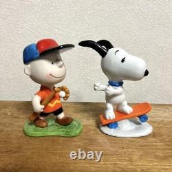 Figurine en céramique de Snoopy, Charlie Brown et Peanuts