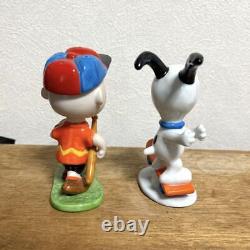 Figurine en céramique de Snoopy, Charlie Brown et Peanuts