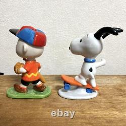 Figurine en céramique de Snoopy, Charlie Brown et Peanuts