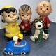 Figurine En Vinyle Charlie Brown, Lucy, Linus, Snoopy Des Années 50/60 - 9 Untd Feature Syndicate
