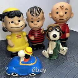 Figurine en vinyle Charlie Brown, Lucy, Linus, Snoopy des années 50/60 - 9 Untd Feature Syndicate