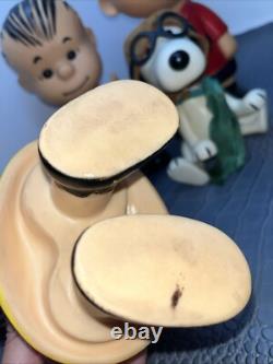 Figurine en vinyle Charlie Brown, Lucy, Linus, Snoopy des années 50/60 - 9 Untd Feature Syndicate