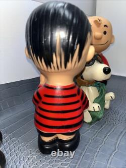 Figurine en vinyle Charlie Brown, Lucy, Linus, Snoopy des années 50/60 - 9 Untd Feature Syndicate