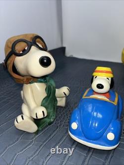Figurine en vinyle Charlie Brown, Lucy, Linus, Snoopy des années 50/60 - 9 Untd Feature Syndicate