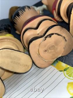 Figurine en vinyle Charlie Brown, Lucy, Linus, Snoopy des années 50/60 - 9 Untd Feature Syndicate