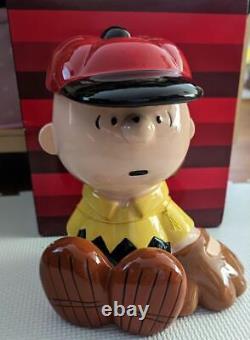 Figurine tirelire en céramique Westland Snoopy attaché à Charlie Brown