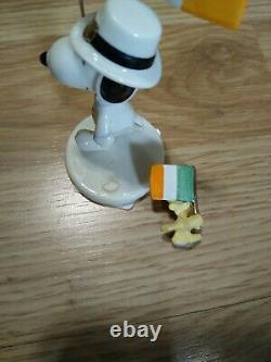 Figurines De Lenox Peanuts St. Patrick Day I Irlandais Charlie Brown Snoopy Lucy 5 Pc