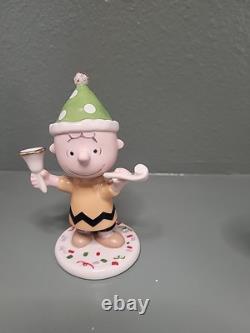 Figurines de fête Lenox Peanuts Bonne Année 5 PC Charlie Brown Snoopy Lucy