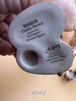 Figurines du Spectacle de Noël Peanuts de Hawthorne Village : Charlie Brown, Lucy, Snoopy