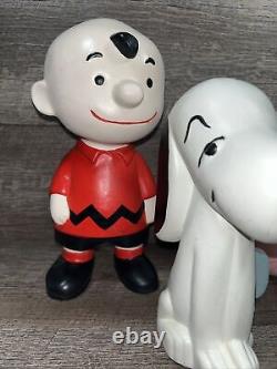 Figurines en céramique Peanuts Charlie Brown Linus Lucy Bébé Sally Snoopy années 60-70
