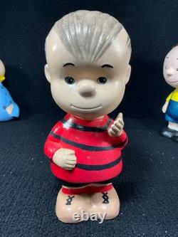 Figurines en céramique vintage Peanuts Linus Lucy Pigpen Sally Snoopy Charlie Brown