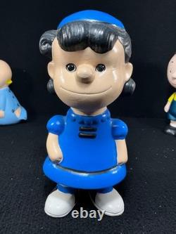 Figurines en céramique vintage Peanuts Linus Lucy Pigpen Sally Snoopy Charlie Brown