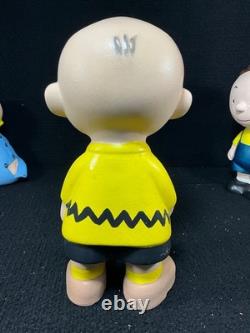 Figurines en céramique vintage Peanuts Linus Lucy Pigpen Sally Snoopy Charlie Brown
