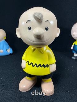 Figurines en céramique vintage Peanuts Linus Lucy Pigpen Sally Snoopy Charlie Brown