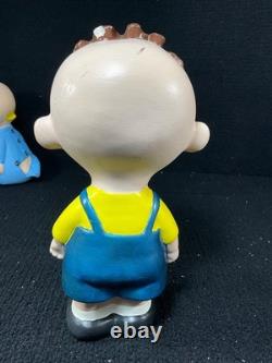 Figurines en céramique vintage Peanuts Linus Lucy Pigpen Sally Snoopy Charlie Brown