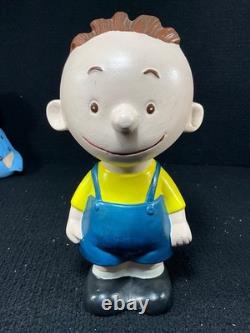 Figurines en céramique vintage Peanuts Linus Lucy Pigpen Sally Snoopy Charlie Brown