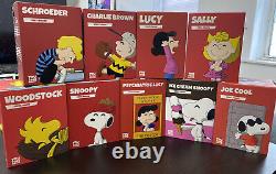 Figurines en vinyle de Youtooz Peanuts Lot Snoopy Charlie Brown Ice Cream Lucy Joe Cool