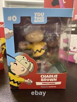 Figurines en vinyle de Youtooz Peanuts Lot Snoopy Charlie Brown Ice Cream Lucy Joe Cool