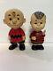 Figurines En Vinyle Vintage Des Années 1950 Peanuts Charlie Brown Et Linus