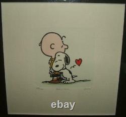 Framed Limited Edition (295/500) Sowa - Reiser Hc Gravure Snoopy - Charlie Brown