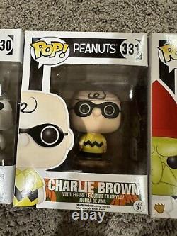 Funko Pop! Peanuts Halloween Ghost Charlie Snoopy Lucy Charlie Brown Ensemble de 4
