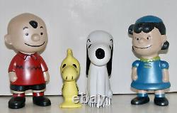 Gang de Snoopy Peanuts Figures en céramique de l'Atlantique Charlie Brown Woodstock Lucy