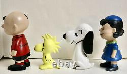 Gang de Snoopy Peanuts Figures en céramique de l'Atlantique Charlie Brown Woodstock Lucy