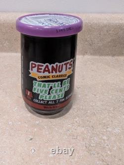 Gelée de raisin Concord Welch’s Peanuts Snoopy Charlie Brown Lucy scellée avec couvercles