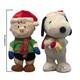 Grand Snoopy + Charlie Brown Accueil De Fête Peluche Noël Livraison Gratuite