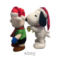 Grand Snoopy + Charlie Brown Accueil de Fête Peluche Noël Livraison Gratuite