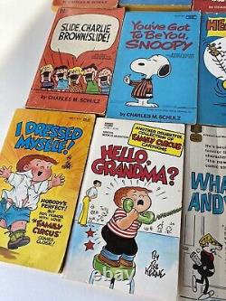 Grand lot de 47 bandes dessinées Charlie Brown Snoopy Heathcliff I. B. C. Denis la Menace