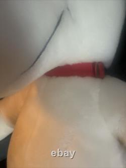 Grand peluche vintage Snoopy Peanuts avec collier