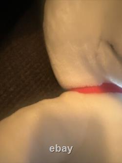 Grand peluche vintage Snoopy Peanuts avec collier