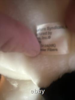 Grand peluche vintage Snoopy Peanuts avec collier