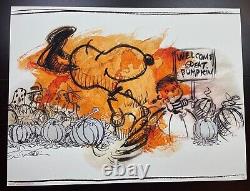 Grande Citrouille, Charlie Brown Arachides Officielles LIM Edn Robison Snoopy Imprimer 125 $