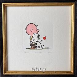 Gravure émouvante en édition limitée Charlie Brown Snoopy 579/2500