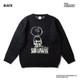Houston Pull &agrave; Col Rond En Laine Mohair Peanuts Charlie Brown Snoopy