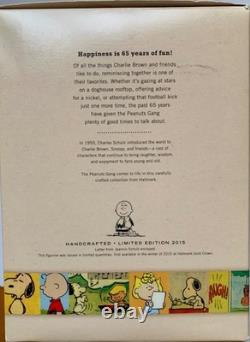 Hallmark 2015 Édition limitée figurine Peanuts Le bonheur, c’est 65 ans de plaisir Charlie Brown