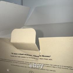 Hallmark LTD 2019 Peanuts Figurine RARE 'C'était un court été, Charlie Brown'