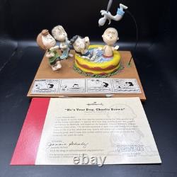 Hallmark Peanuts Gallery Il est ton chien, Charlie Brown, retiré en 2018, tout neuf