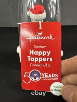 Hallmark Peanuts Happy Tappers 2015 Charlie Brown, Linus, Snoopy Ensemble NOS À LIRE