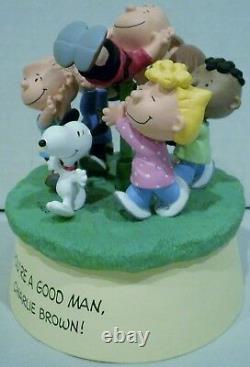 Hallmark Peanuts Snoopy & Gang Youre A Good Man Charlie Brown Figurine Musicale