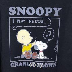 Hoodie XL Snoopy Charlie Brown Comic Peanuts Fleece Dos