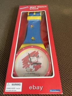 Horloge murale vintage Snoopy Peanuts Woodstock Charlie Brown de 2000, env. 36