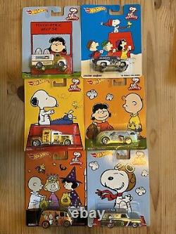 Hot Wheels Premium Pop Culture Peanuts Charlie Brown Snoopy Convoi Personnalisé HTF