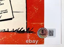 Illustration signée de Charlie Brown par Robert Towers (Voix de Snoopy) + COA